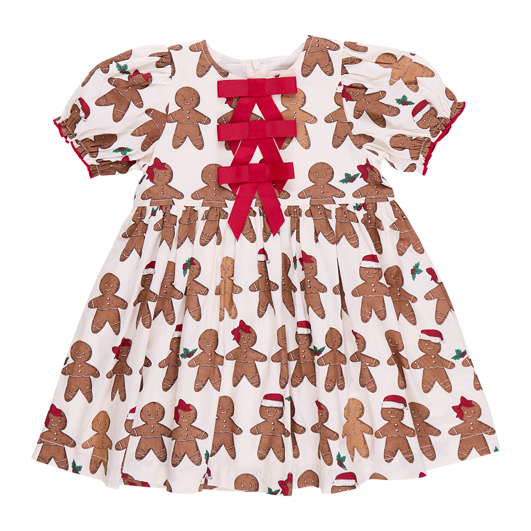 Pink Chicken Girls Hermione Dress Gingerbread Cookie Baybee Clothes LLC Pink Chicken Girls Hermione Dress Gingerbread Cookie Baybee Clothes LLC