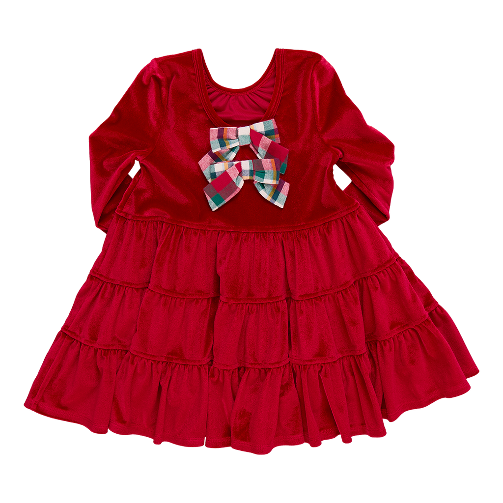 pink chicken velour dress Pink Chicken Girls' Harper Velour Dress - Little Kid - Desert Rose