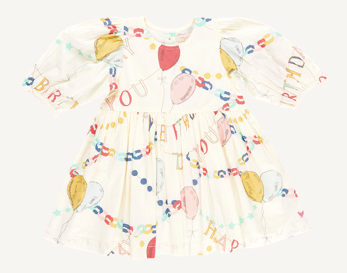pink chicken birthday dress Girls' Brooke Round ruffled neck Pink Chicken Girls Birthday Garland